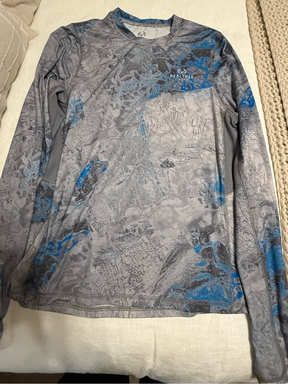 Realtree Blue & Gray Fishing Performance Tee